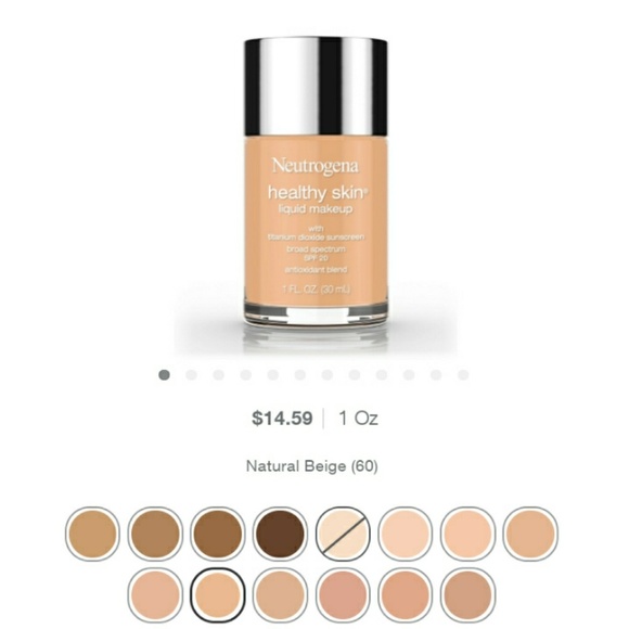neutrogena healthy skin foundation swatches